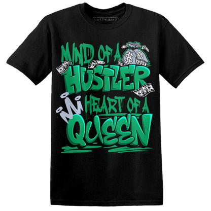 Lucky Green 5s T Shirt Match Hustler Heart Queen - NastyJamz