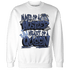 Midnight Navy 5s Sweatshirt Match Hustler Heart Queen - NastyJamz