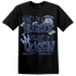 Midnight Navy 5s T Shirt Match Hustler Heart Queen - NastyJamz