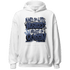 Midnight Navy 5s Hoodie Match Hustler Heart Queen - NastyJamz