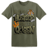 Olive 5s T Shirt Match Hustler Heart Queen - NastyJamz