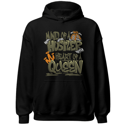 Olive 5s Hoodie Match Hustler Heart Queen - NastyJamz