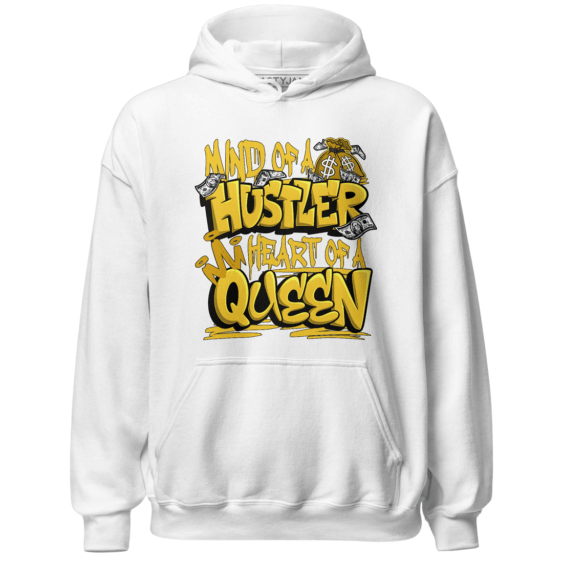 Yellow Ochre 6s Hoodie Match Hustler Heart Queen - NastyJamz