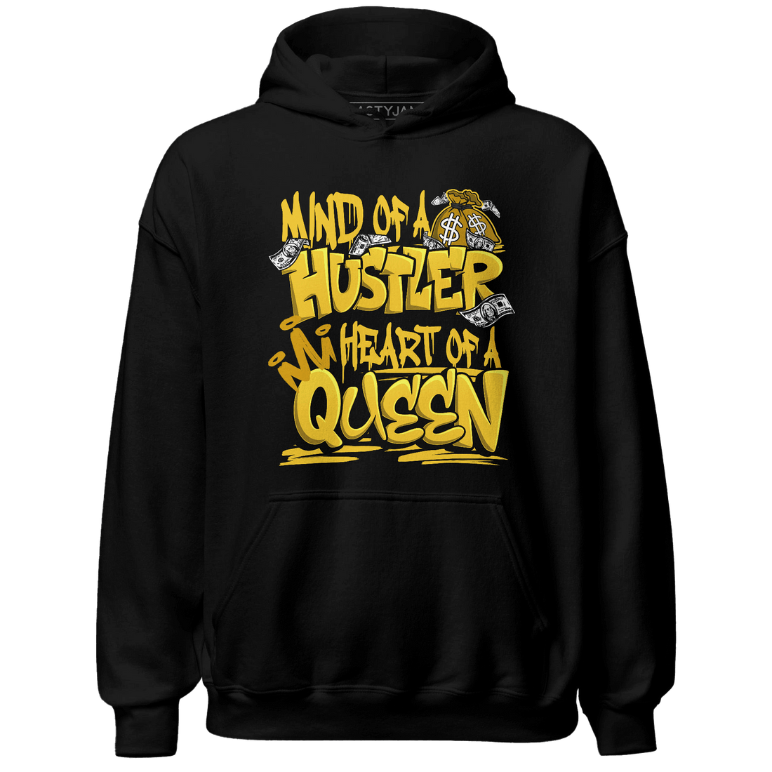 Yellow Ochre 6s Hoodie Match Hustler Heart Queen - NastyJamz