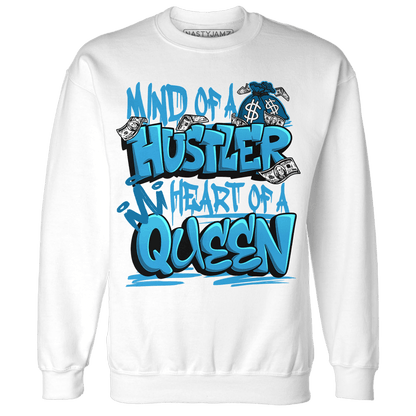 Powder Blue 9s Sweatshirt Match Hustler Heart Queen - NastyJamz