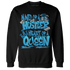 Powder Blue 9s Sweatshirt Match Hustler Heart Queen - NastyJamz