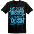 Powder Blue 9s T Shirt Match Hustler Heart Queen - NastyJamz