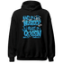 Powder Blue 9s Hoodie Match Hustler Heart Queen - NastyJamz