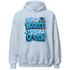 Powder Blue 9s Hoodie Match Hustler Heart Queen - NastyJamz