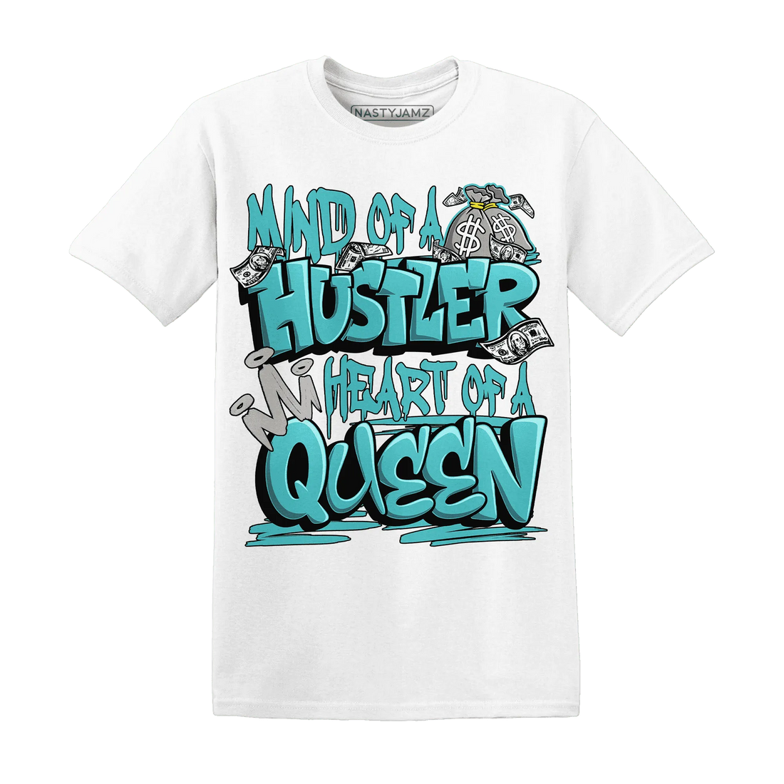 NastyJamz-NBL-Cyan-Burst-9060-T-Shirt-Match-Hustler-Heart-Queen