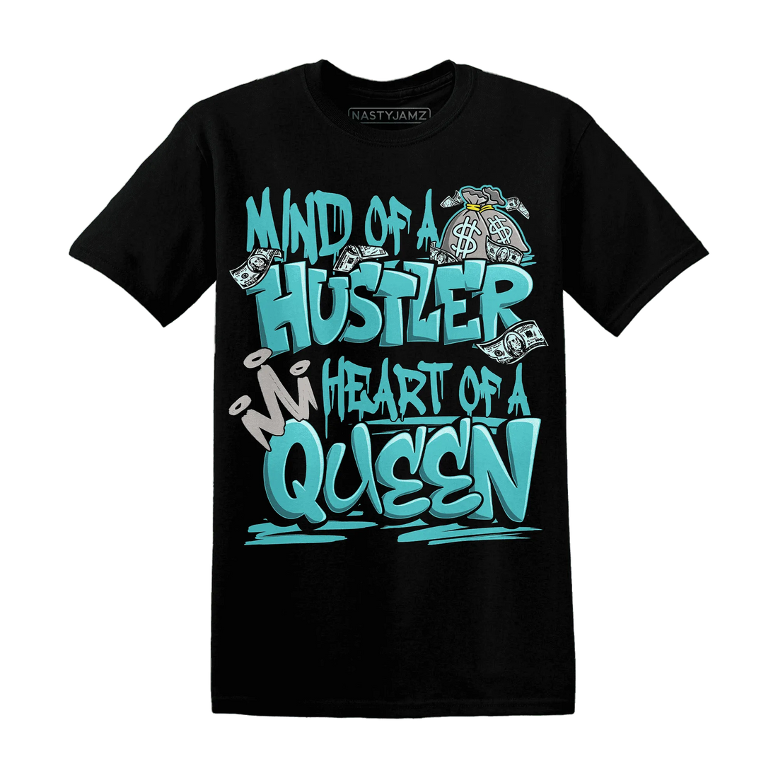NastyJamz-NBL-Cyan-Burst-9060-T-Shirt-Match-Hustler-Heart-Queen