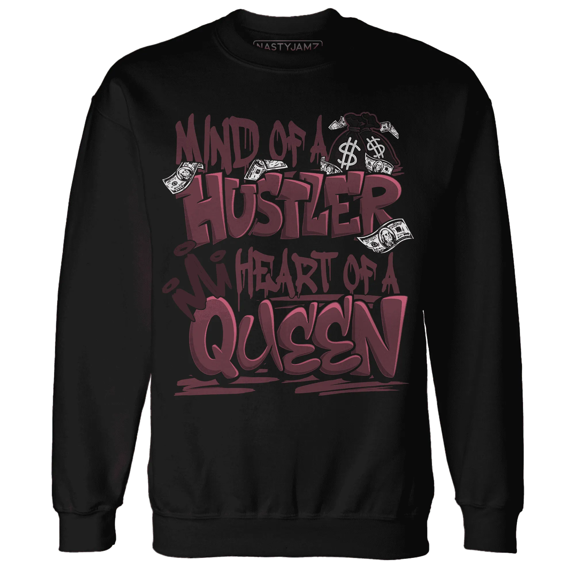 NastyJamz-VaporMax-Night-Maron-Burgundy-Sweatshirt-Match-Hustler-Heart-Queen