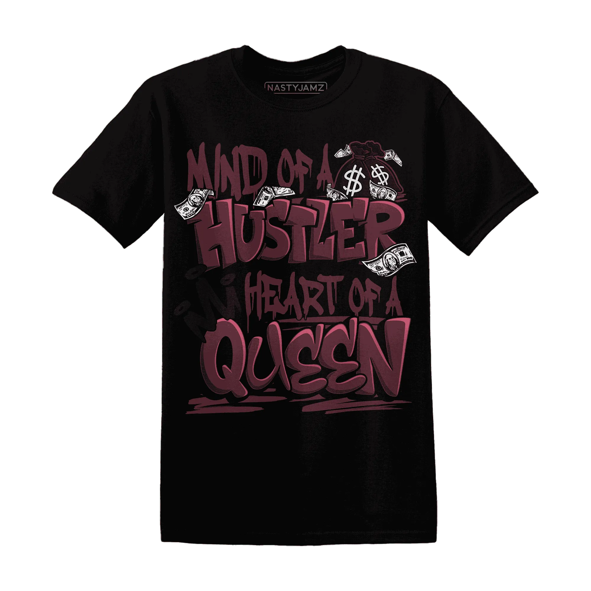 NastyJamz-VaporMax-Night-Maron-Burgundy-T-Shirt-Match-Hustler-Heart-Queen