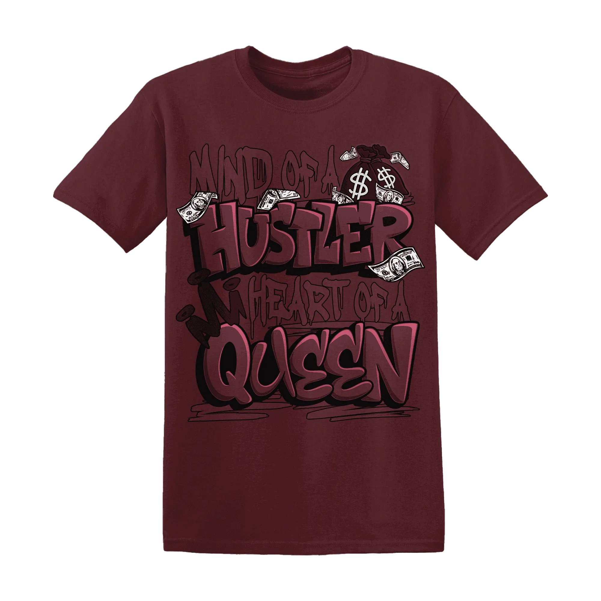 NastyJamz-VaporMax-Night-Maron-Burgundy-T-Shirt-Match-Hustler-Heart-Queen