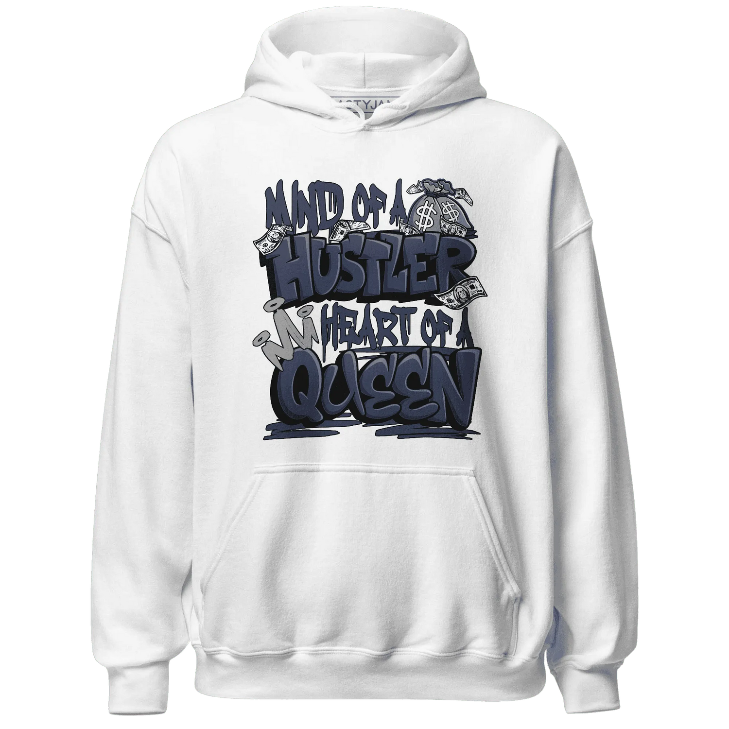 VaporMax-Plus-Midnight-Navy-White-Metallic-Silver-NastyJamz-Hoodie-Match-Hustler-Heart-Queen