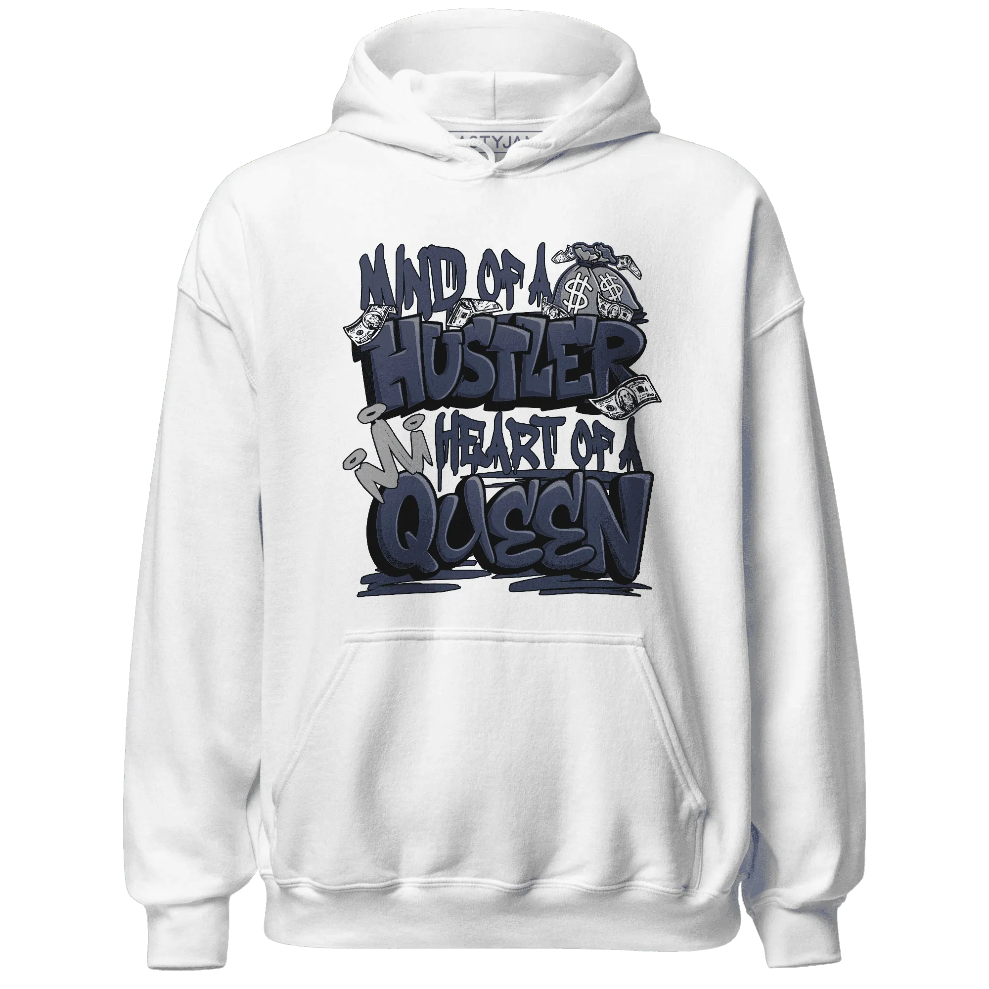 VaporMax-Plus-Midnight-Navy-White-Metallic-Silver-NastyJamz-Hoodie-Match-Hustler-Heart-Queen