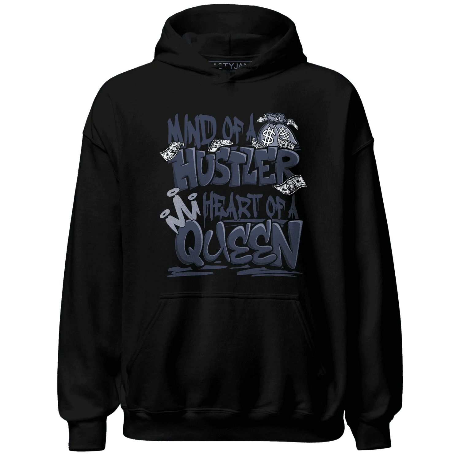 VaporMax-Plus-Midnight-Navy-White-Metallic-Silver-NastyJamz-Hoodie-Match-Hustler-Heart-Queen