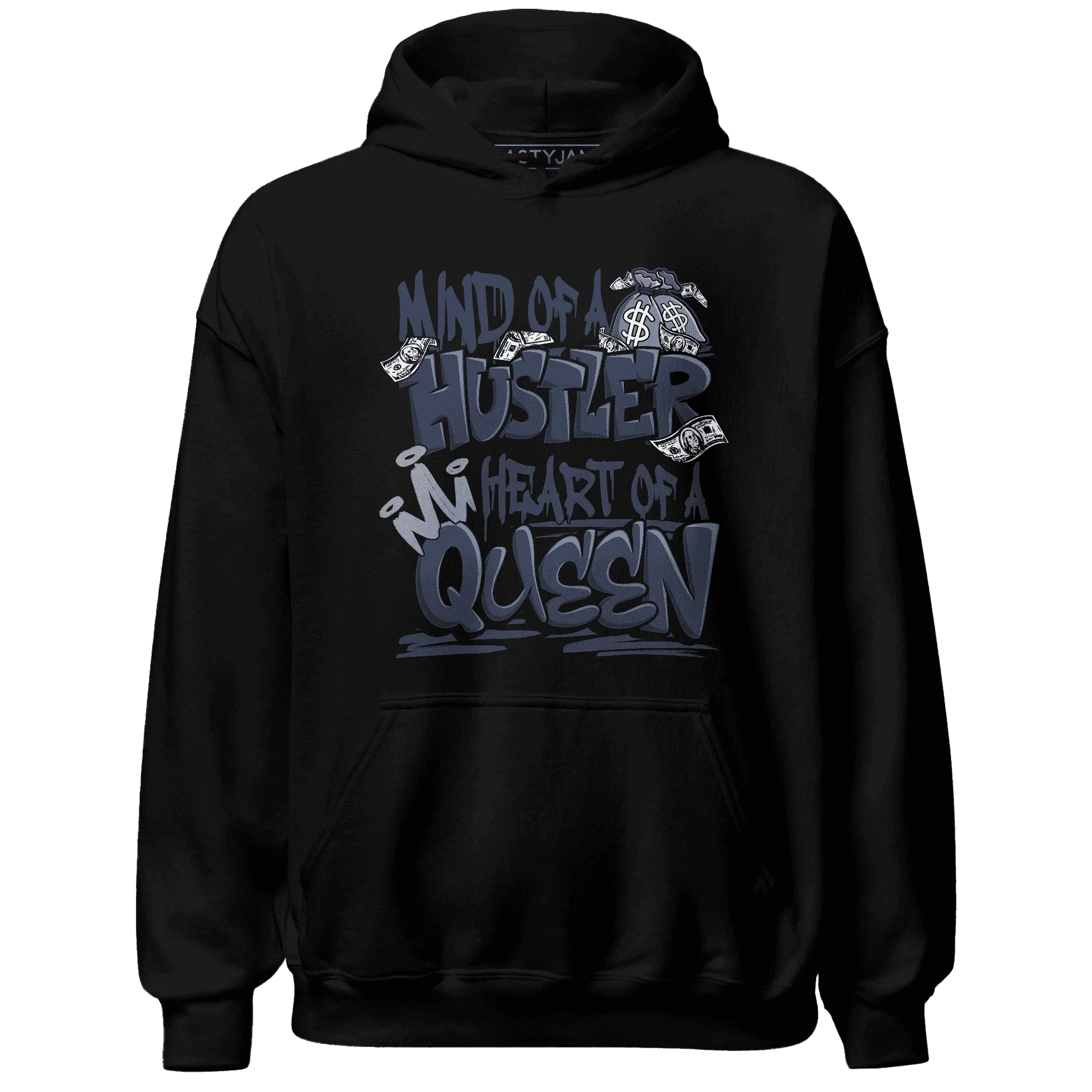 VaporMax-Plus-Midnight-Navy-White-Metallic-Silver-NastyJamz-Hoodie-Match-Hustler-Heart-Queen
