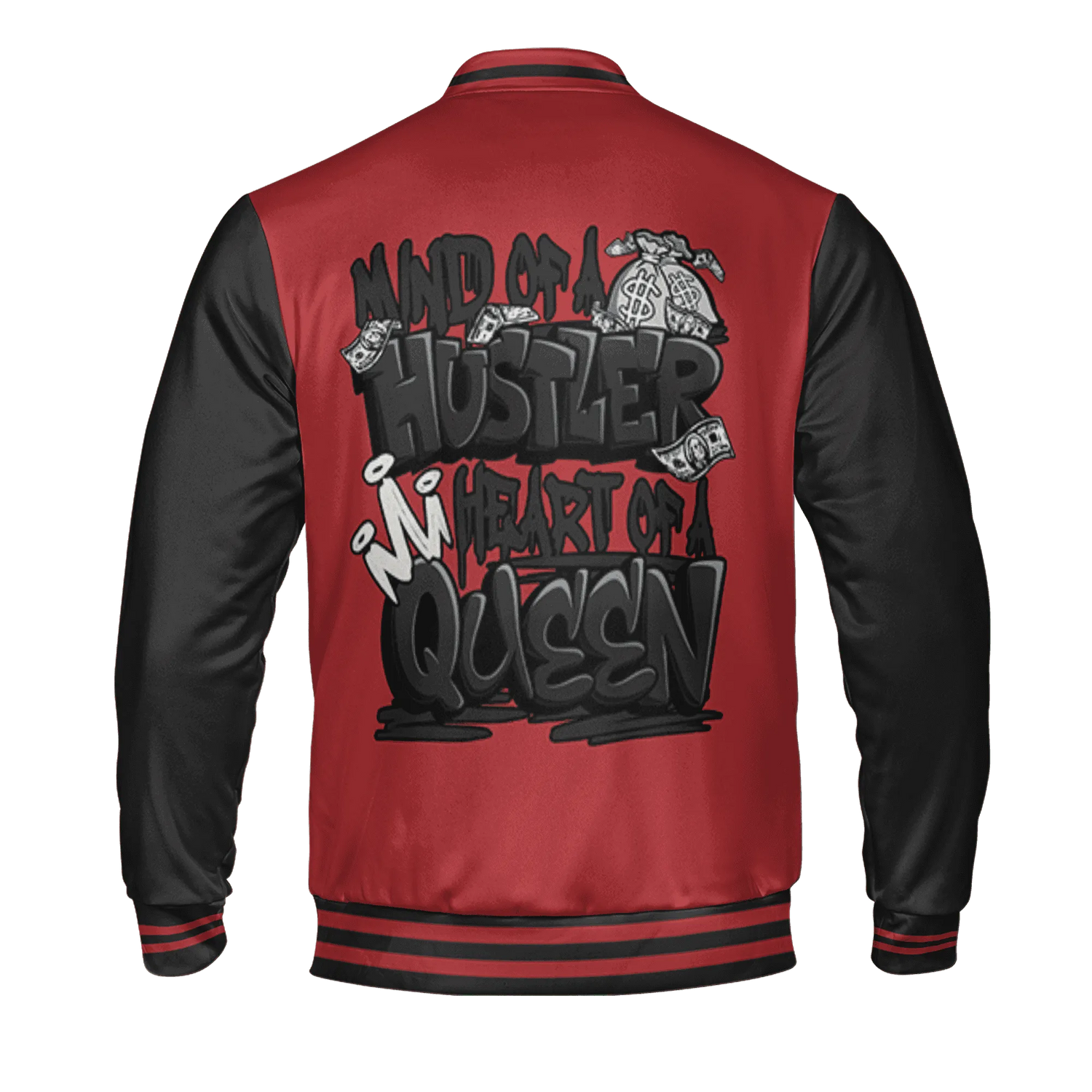 Black-Toe-Reimagined-Red-White-1s-NastyJamz-Varsity-Match-Hustler-Heart-Queen