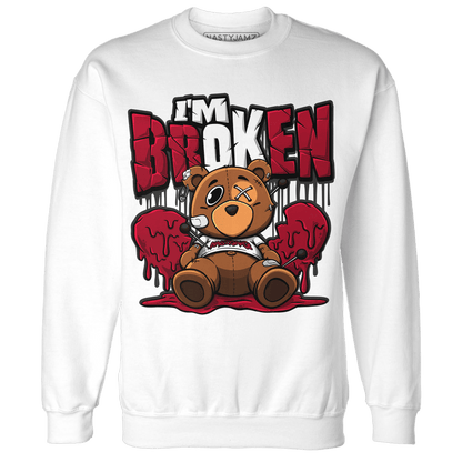 Retro Red Taxi 12s Sweatshirt Match Im Broken BER - NastyJamz