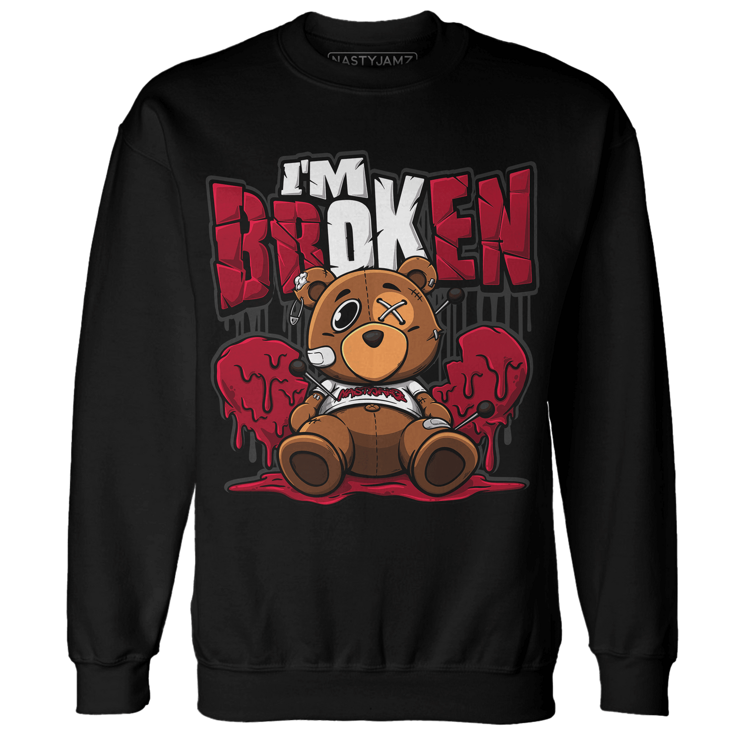Retro Red Taxi 12s Sweatshirt Match Im Broken BER - NastyJamz