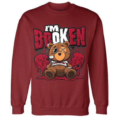 Retro Red Taxi 12s Sweatshirt Match Im Broken BER - NastyJamz