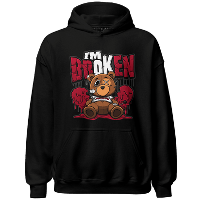 Retro Red Taxi 12s Hoodie Match Im Broken BER - NastyJamz