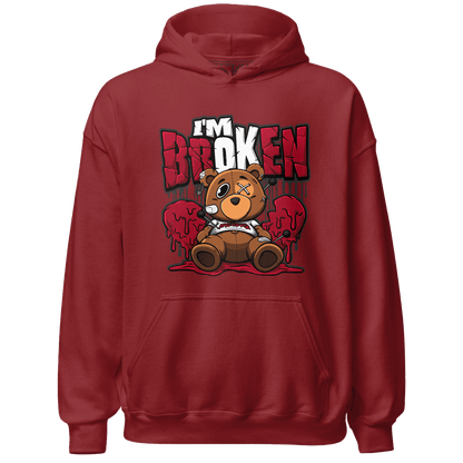 Retro Red Taxi 12s Hoodie Match Im Broken BER - NastyJamz