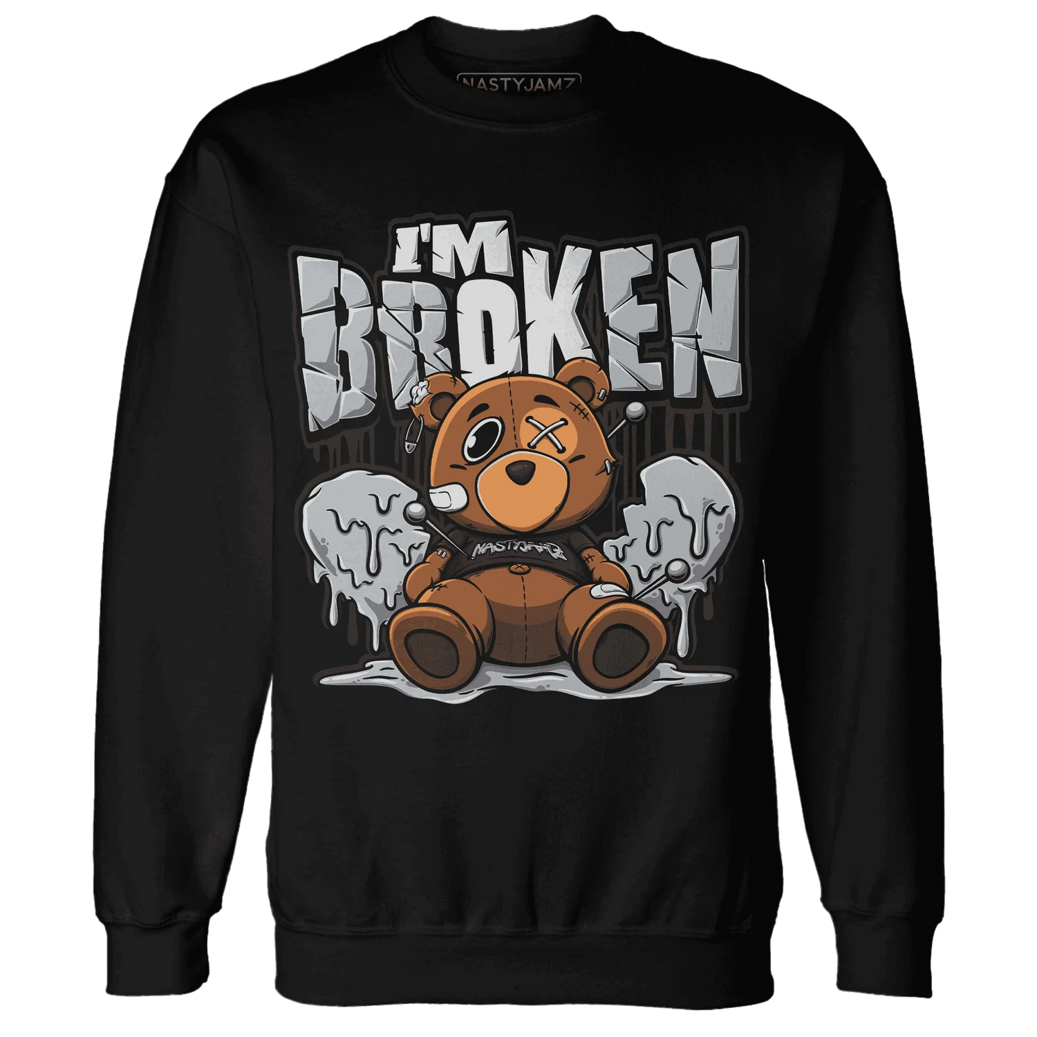 NastyJamz-Wolf-Grey-12s-Sweatshirt-Match-Im-Broken-BER