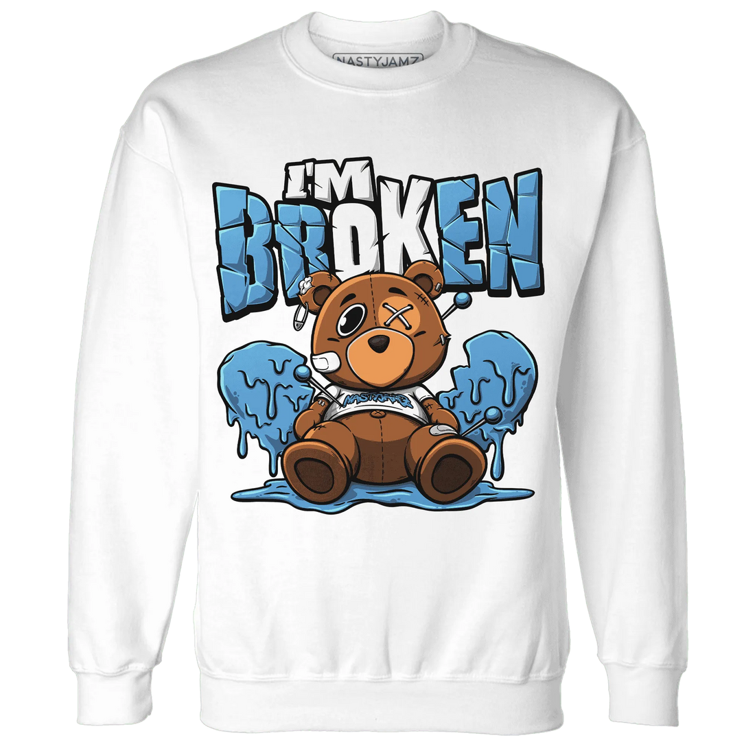 NastyJamz-Carolina-Blue-Univercitii-17s-Sweatshirt-Match-Im-Broken-BER