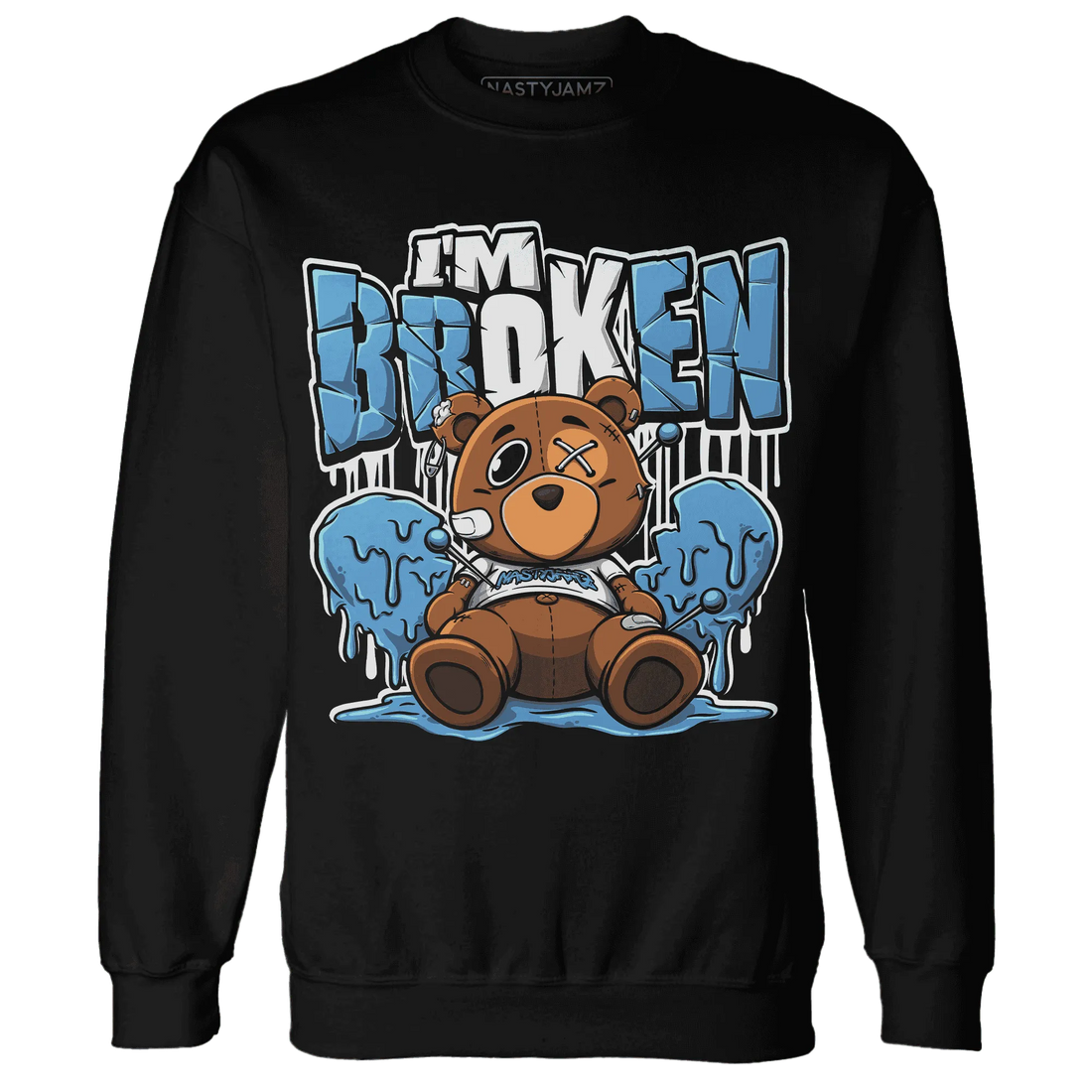 NastyJamz-Carolina-Blue-Univercitii-17s-Sweatshirt-Match-Im-Broken-BER