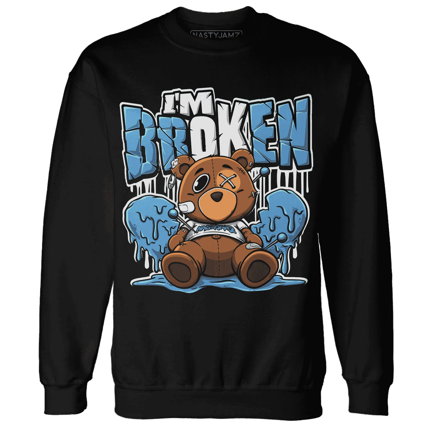 NastyJamz-Carolina-Blue-Univercitii-17s-Sweatshirt-Match-Im-Broken-BER