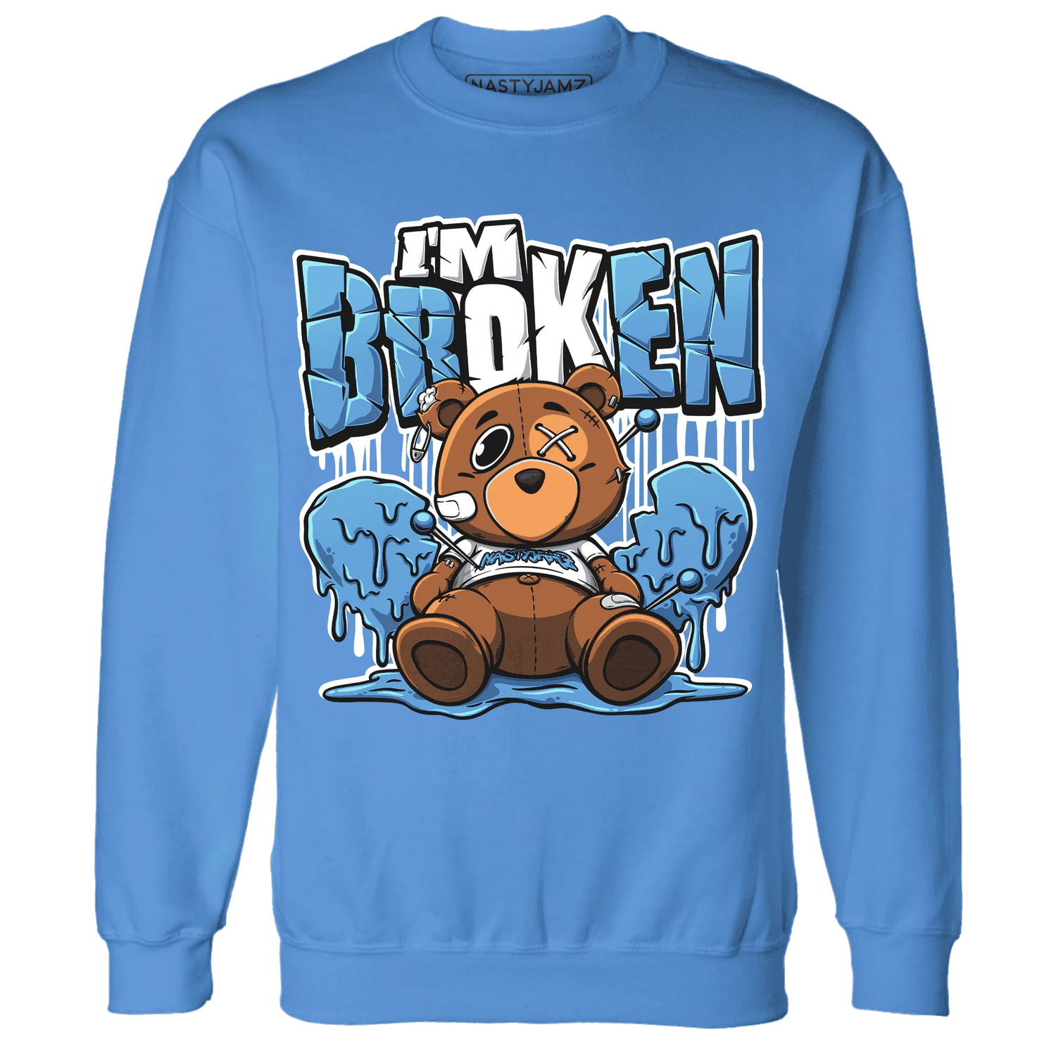 NastyJamz-Carolina-Blue-Univercitii-17s-Sweatshirt-Match-Im-Broken-BER