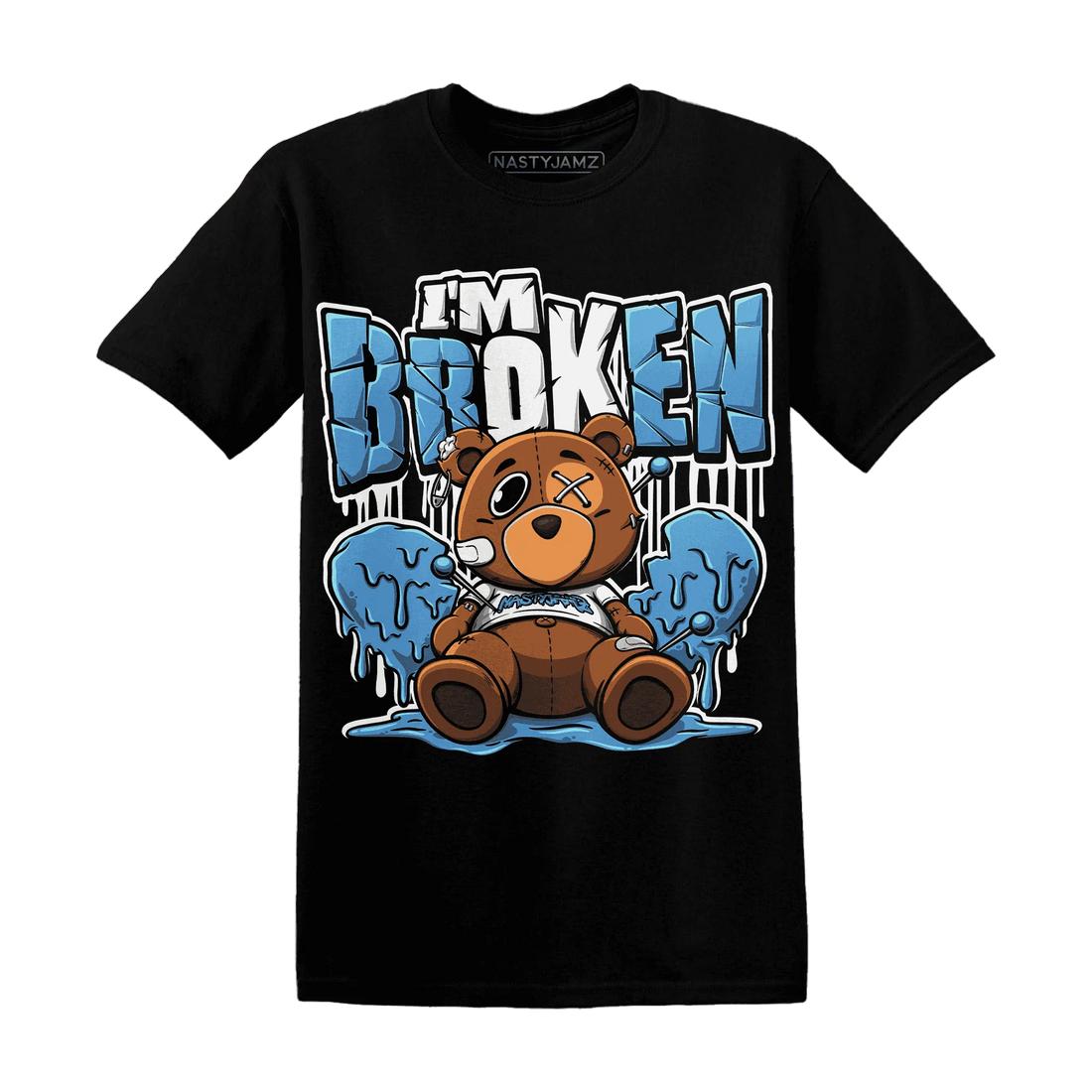 NastyJamz-Carolina-Blue-Univercitii-17s-T-Shirt-Match-Im-Broken-BER
