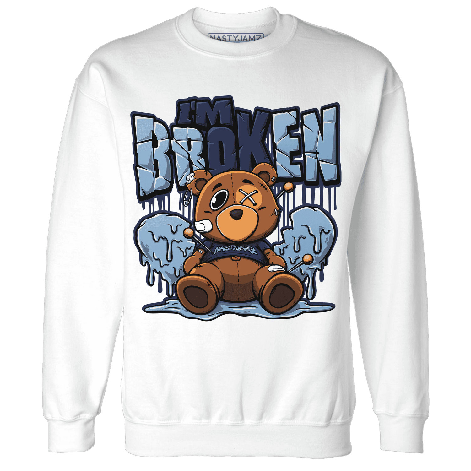 First In Flight 1s Sweatshirt Match Im Broken BER - NastyJamz