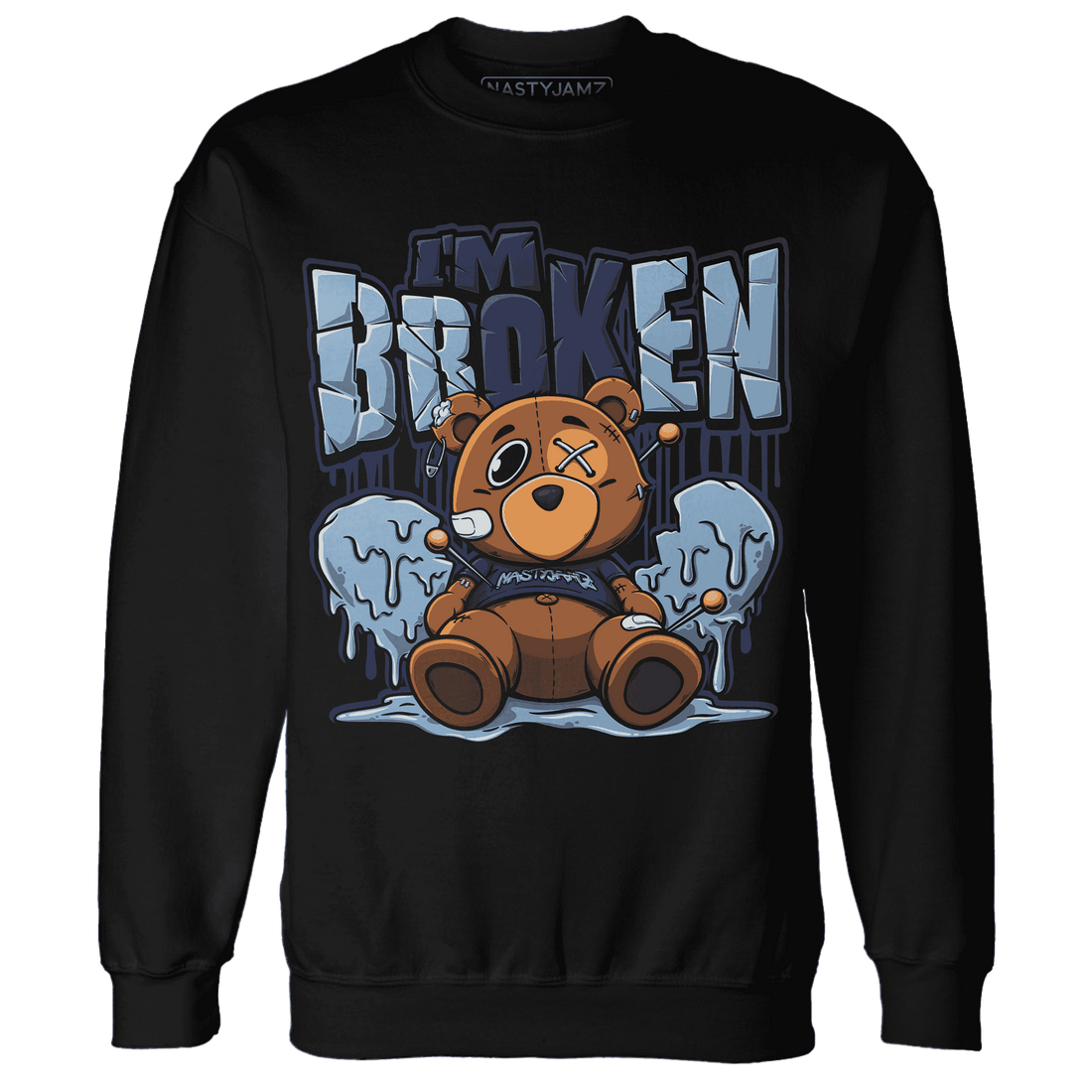 First In Flight 1s Sweatshirt Match Im Broken BER - NastyJamz