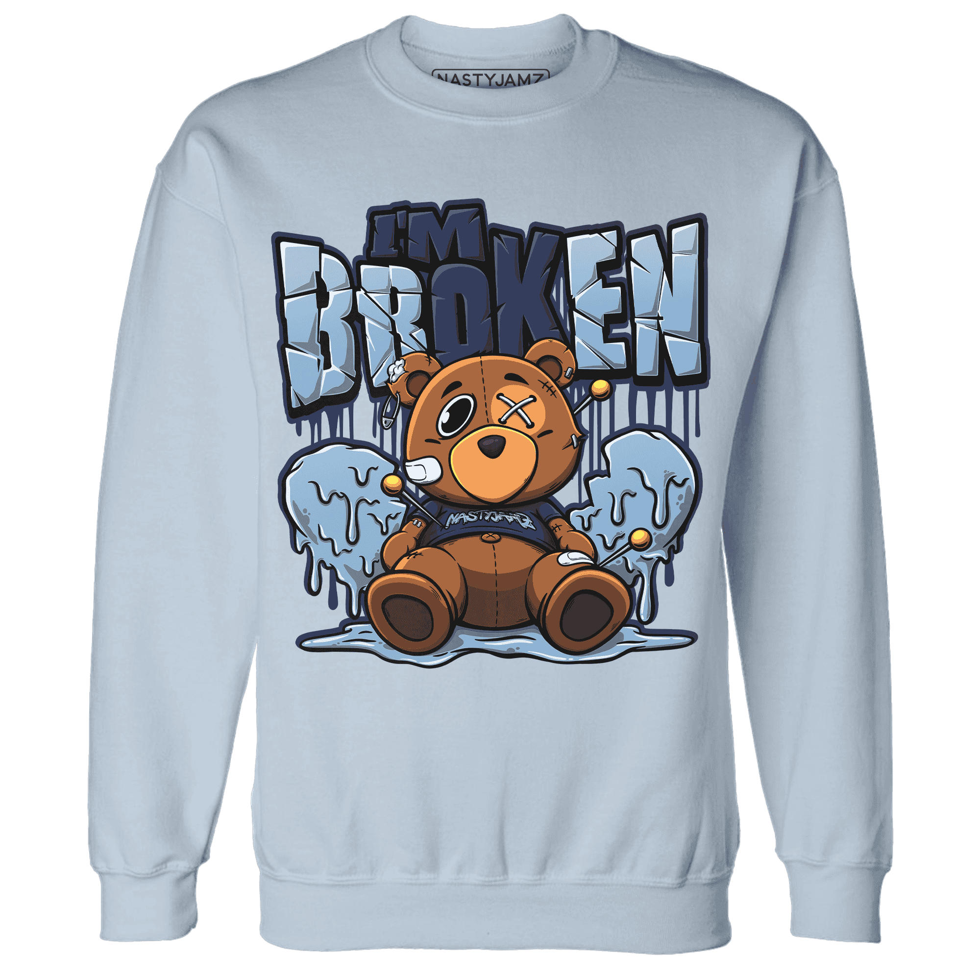 First In Flight 1s Sweatshirt Match Im Broken BER - NastyJamz