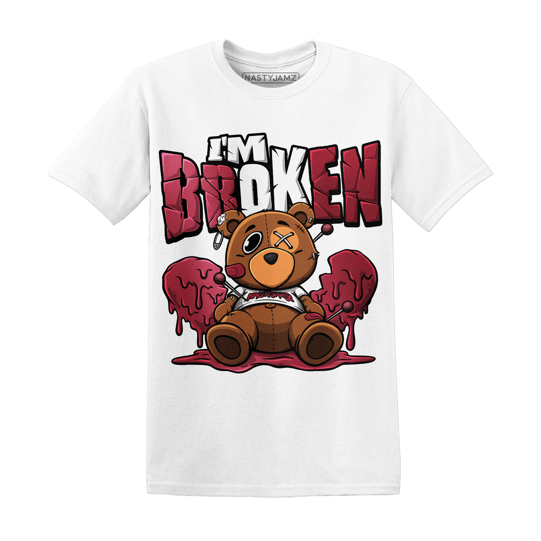 High 85 Metallic Burgundy 1s T Shirt Match Im Broken BER - NastyJamz
