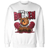 High 85 Metallic Burgundy 1s Sweatshirt Match Im Broken BER - NastyJamz