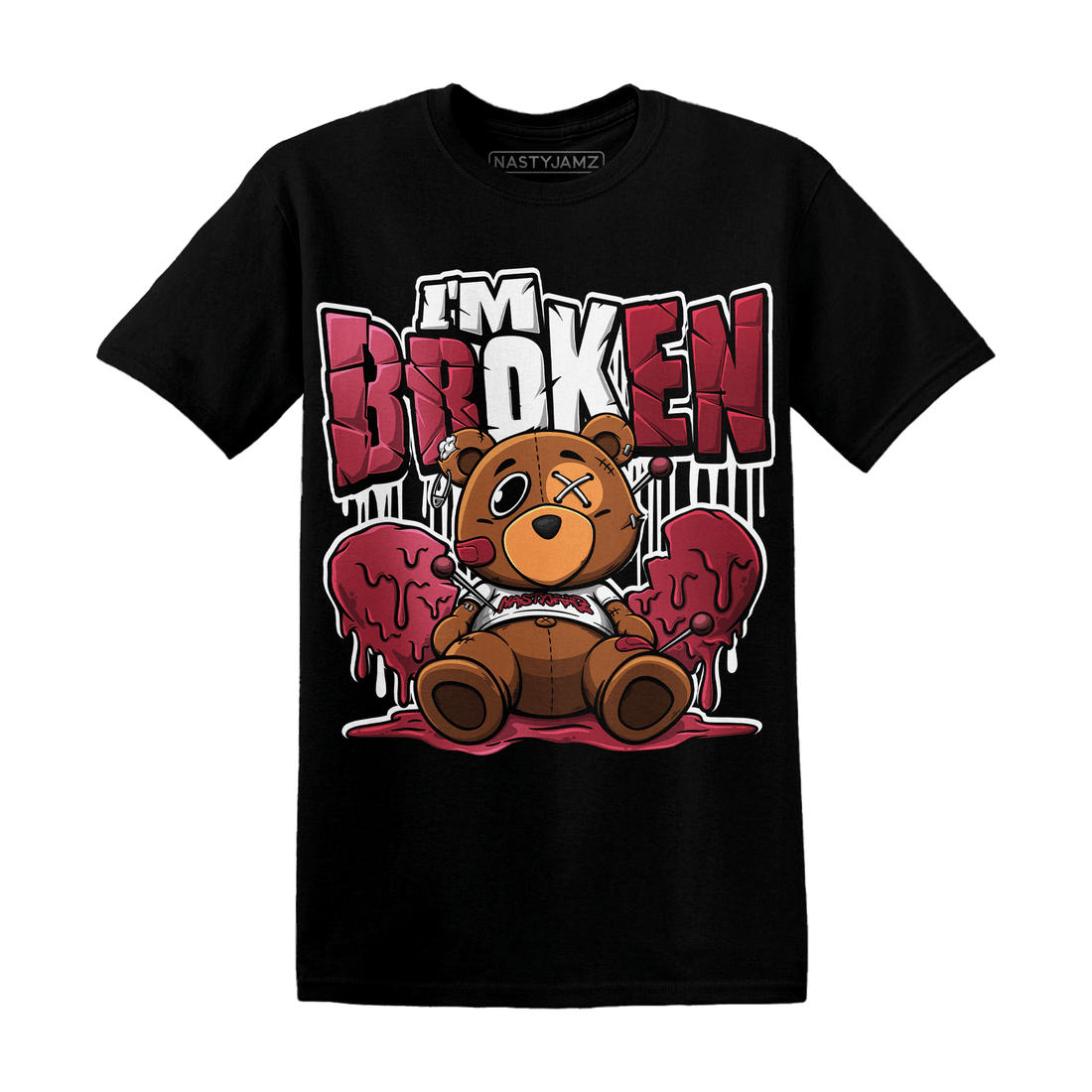 High 85 Metallic Burgundy 1s T Shirt Match Im Broken BER - NastyJamz