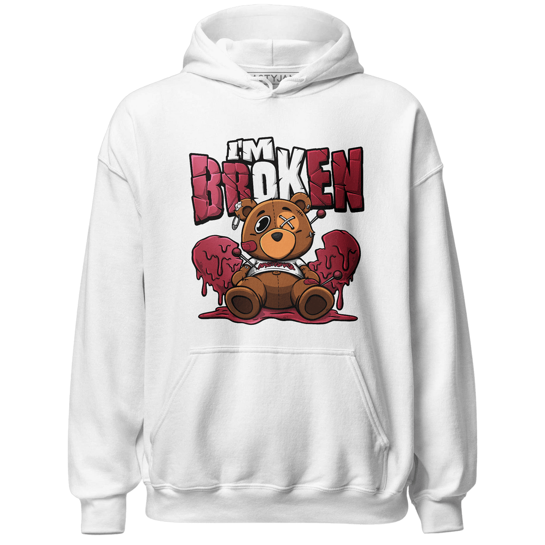 High 85 Metallic Burgundy 1s Hoodie Match Im Broken BER - NastyJamz