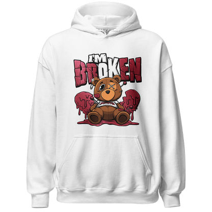 High 85 Metallic Burgundy 1s Hoodie Match Im Broken BER - NastyJamz