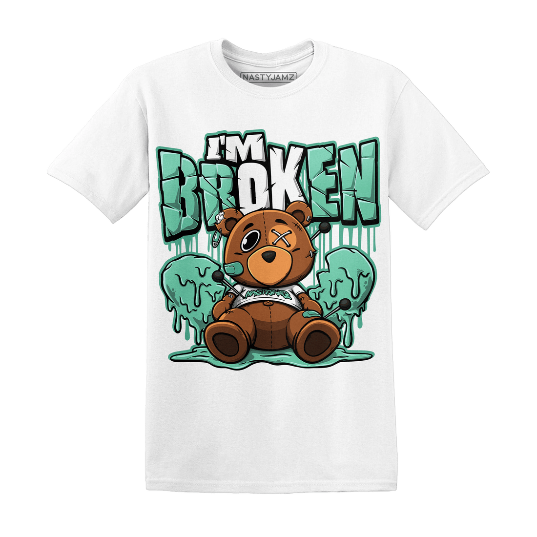 High OG Green Glow 1s T Shirt Im Broken BER - NastyJamz