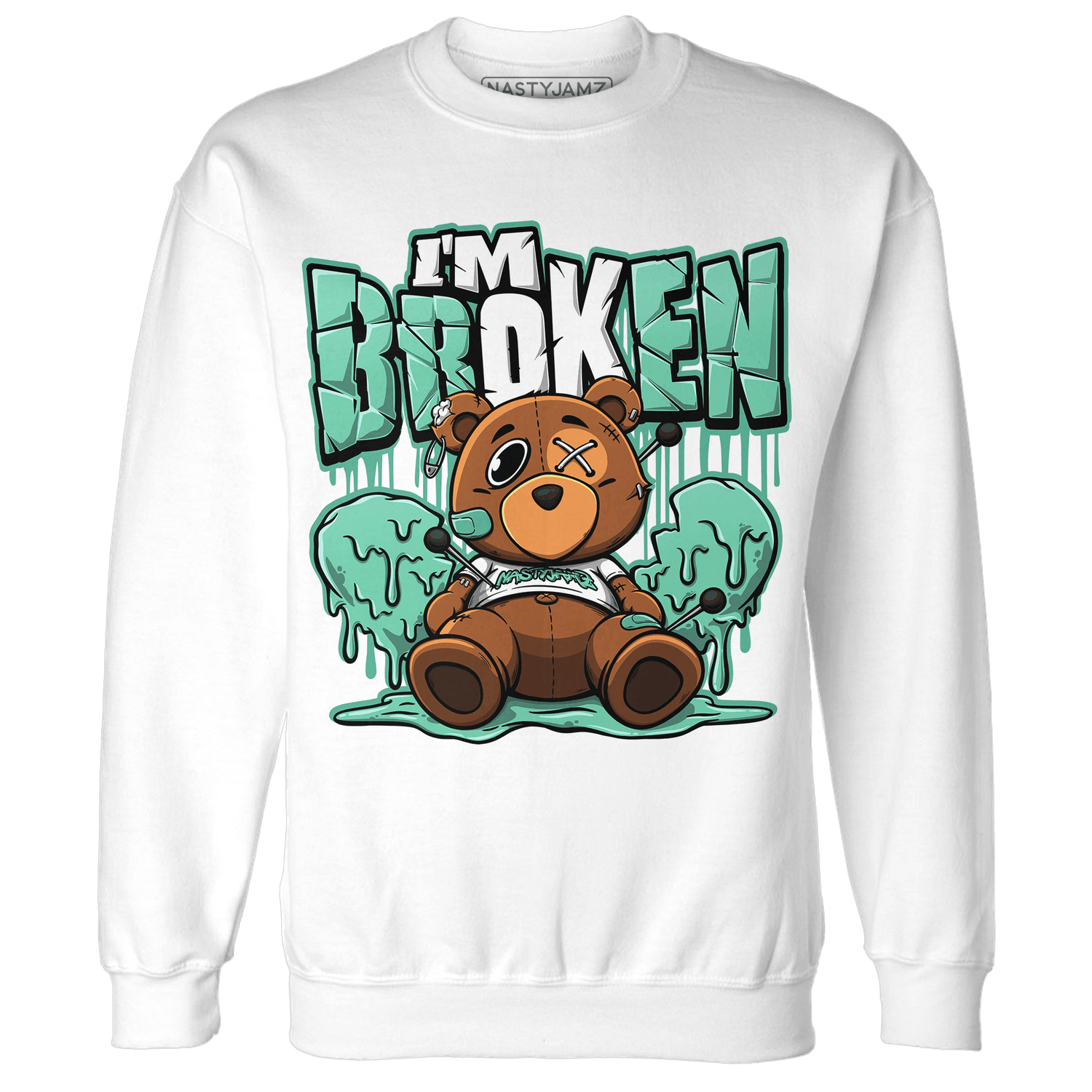 High OG Green Glow 1s Sweatshirt Match Im Broken BER - NastyJamz