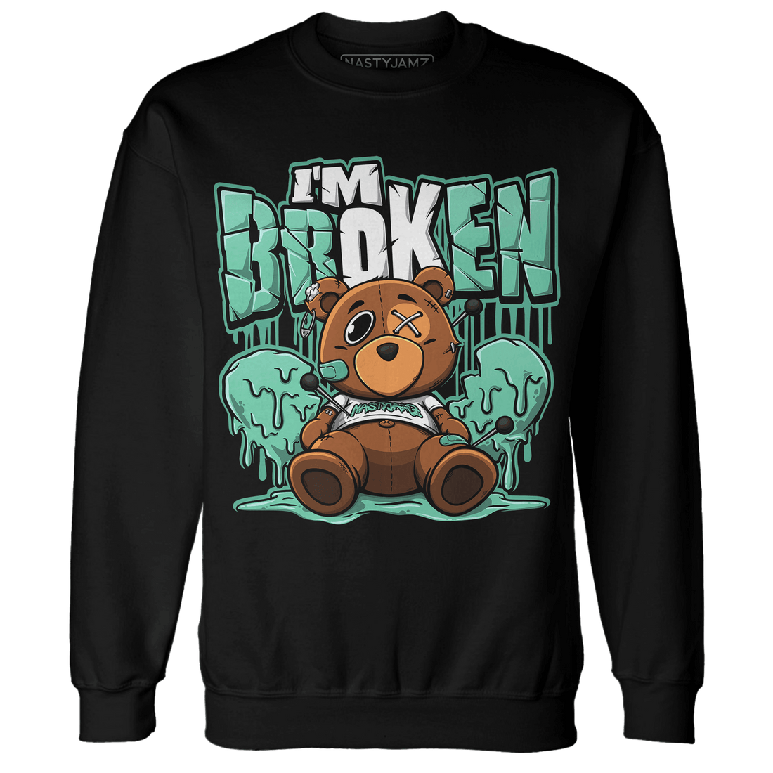High OG Green Glow 1s Sweatshirt Match Im Broken BER - NastyJamz