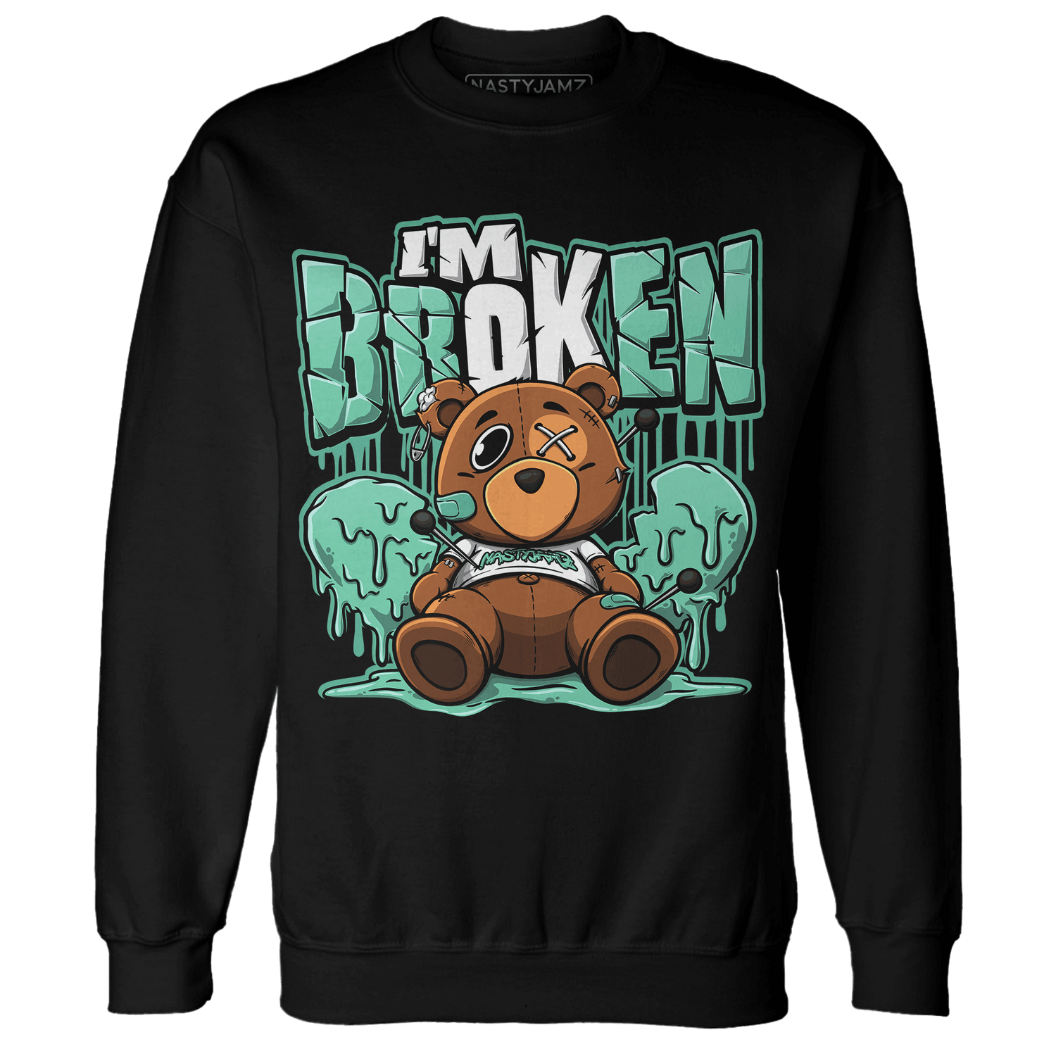 High OG Green Glow 1s Sweatshirt Match Im Broken BER - NastyJamz
