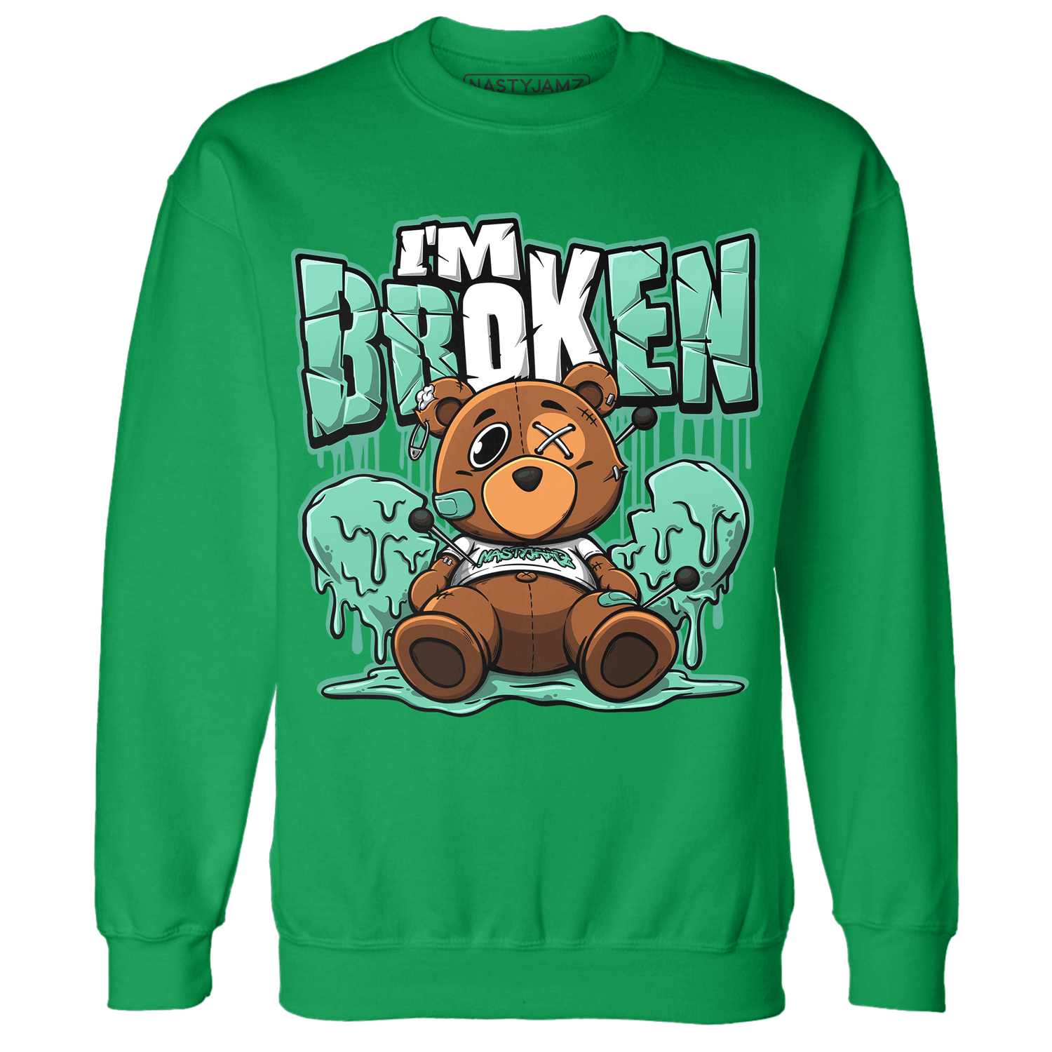 High OG Green Glow 1s Sweatshirt Match Im Broken BER - NastyJamz
