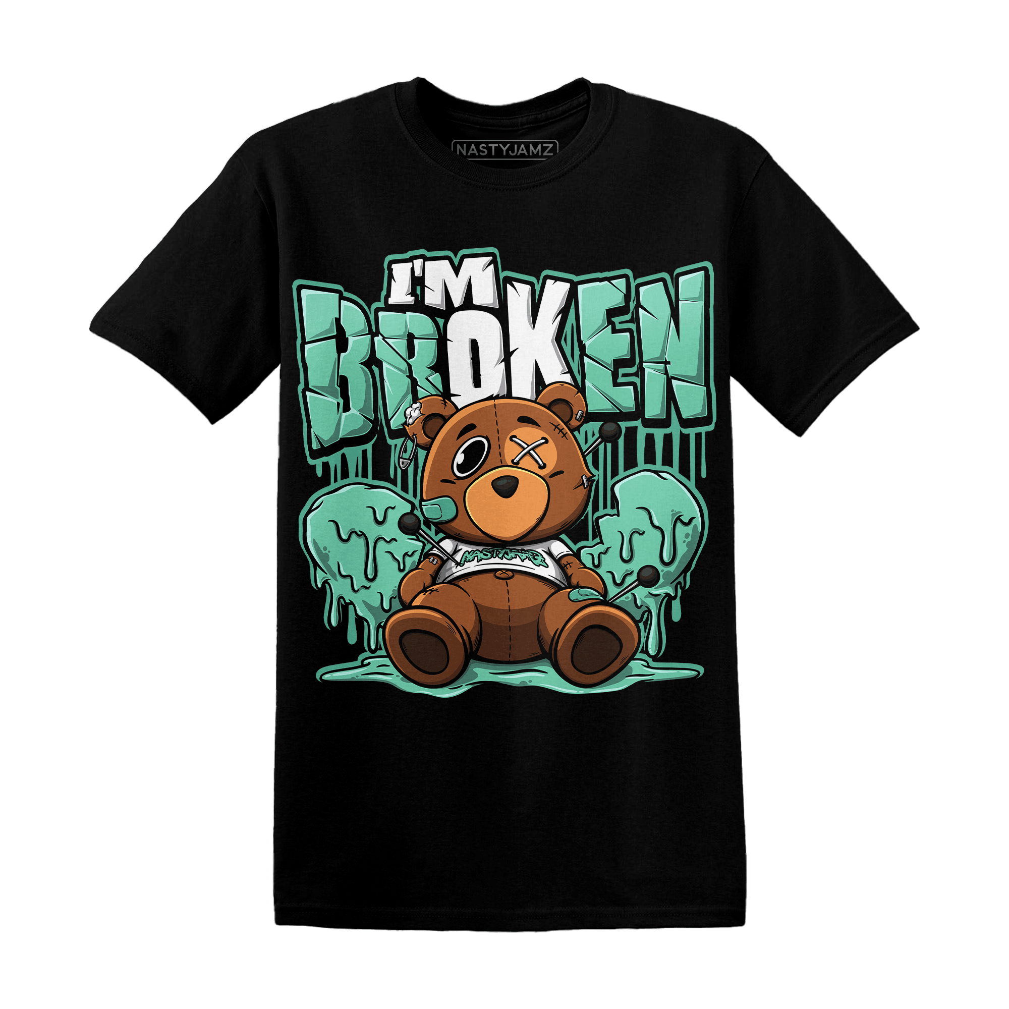 High OG Green Glow 1s T Shirt Im Broken BER - NastyJamz