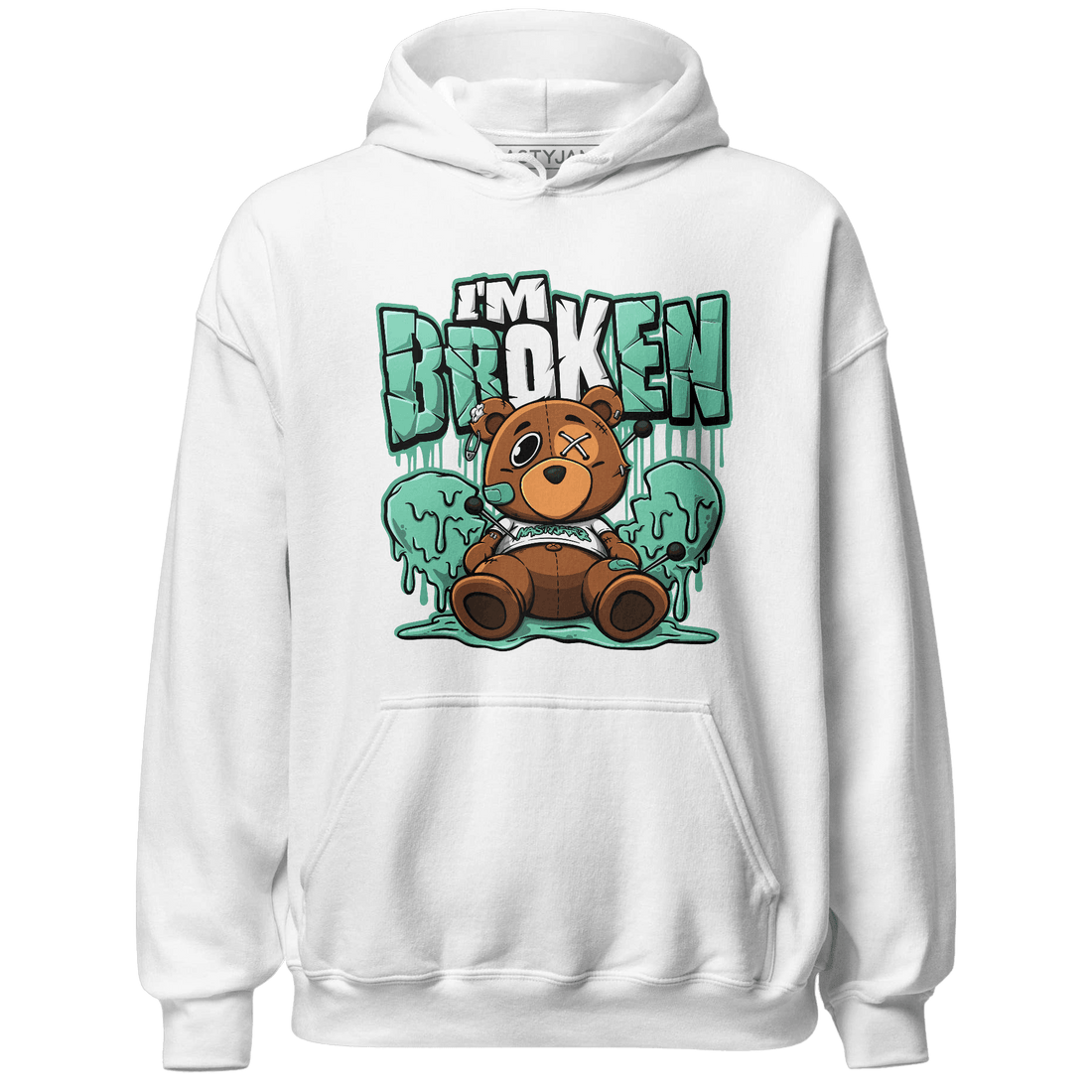 High OG Green Glow 1s Hoodie Match Im Broken BER - NastyJamz