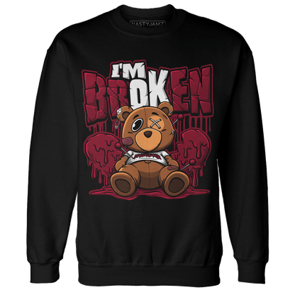 High White Team Red 1s Sweatshirt Match Im Broken BER - NastyJamz